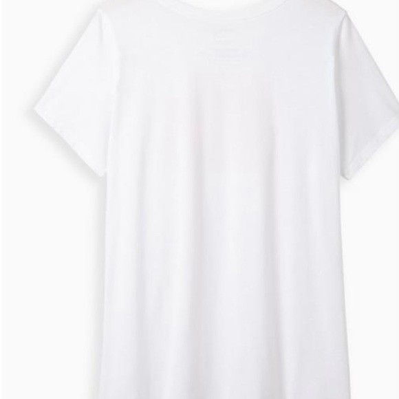 Torrid NWT Plus Size White My Body Everday Short sleeve Tee - Picture 3 of 6